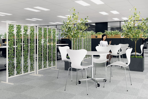画像：オフィス緑化_施工事例