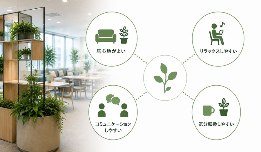 画像：生の植物とフェイクグリーン、どう選ぶ？_イラスト